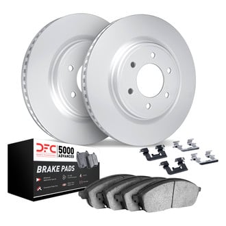 DFC® - GEOMET Plain Front Brake Kit with 5000 Advanced Brake Pads