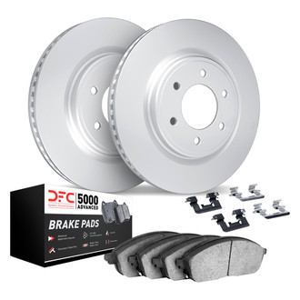 DFC® - GEOMET Plain Front Brake Kit with 5000 Advanced Brake Pads