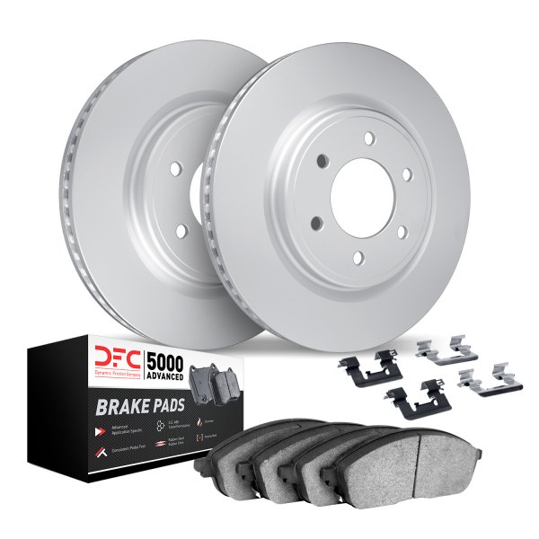 DFC® - GEOMET Plain Rear Brake Kit with 5000 Advanced Brake Pads