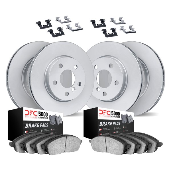 DFC® - GEOMET Plain Front and Rear Brake Kit with 5000 Advanced Brake Pads