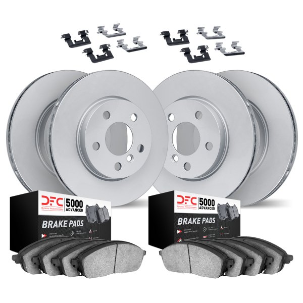 DFC® - GEOMET Plain Front and Rear Brake Kit with 5000 Advanced Brake Pads