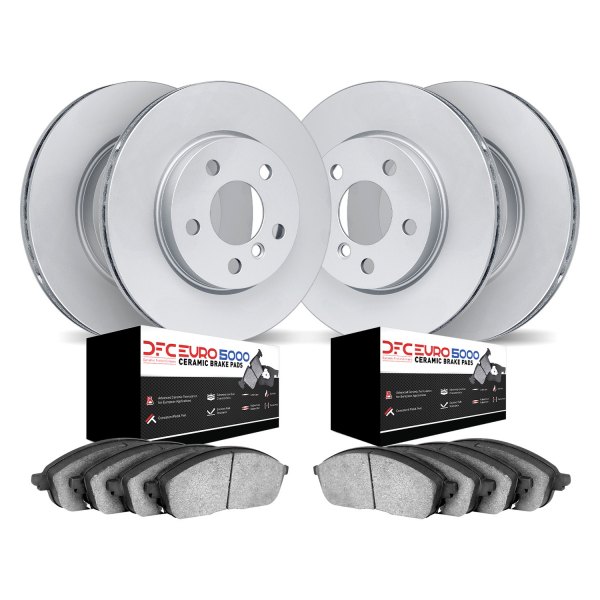 DFC® - GEOMET Plain Front and Rear Brake Kit with 5000 Euro Ceramic Brake Pads