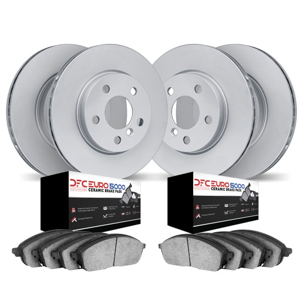 DFC® - GEOMET Plain Front and Rear Brake Kit with 5000 Euro Ceramic Brake Pads