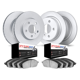 DFC® - GEOMET Plain Front and Rear Brake Kit with 5000 Euro Ceramic Brake Pads