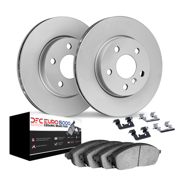 DFC® - GEOMET Plain Front Brake Kit with 5000 Euro Ceramic Brake Pads