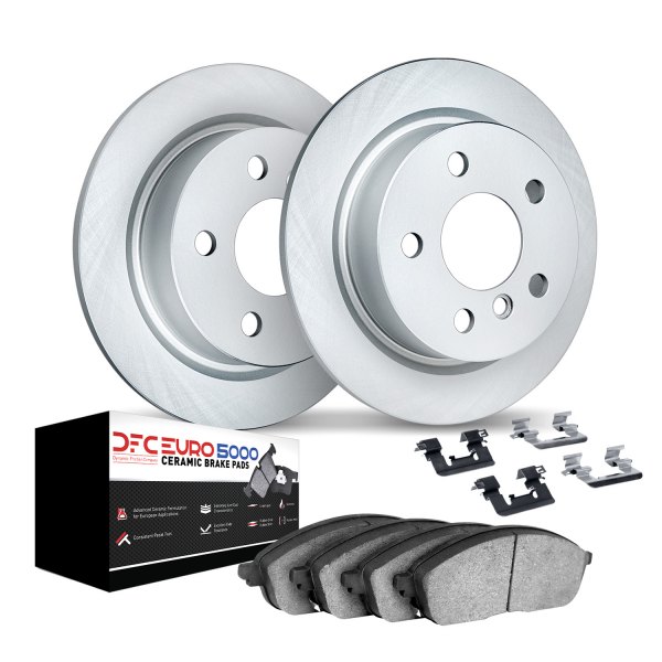 DFC® - GEOMET Plain Rear Brake Kit with 5000 Euro Ceramic Brake Pads