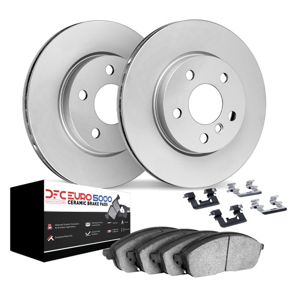 DFC® - GEOMET Plain Rear Brake Kit with 5000 Euro Ceramic Brake Pads