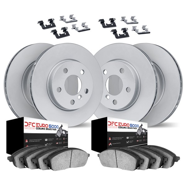 DFC® - GEOMET Plain Front and Rear Brake Kit with 5000 Euro Ceramic Brake Pads