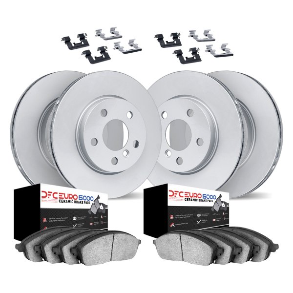 DFC® - GEOMET Plain Front and Rear Brake Kit with 5000 Euro Ceramic Brake Pads