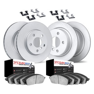 DFC® - GEOMET Plain Front and Rear Brake Kit with 5000 Euro Ceramic Brake Pads