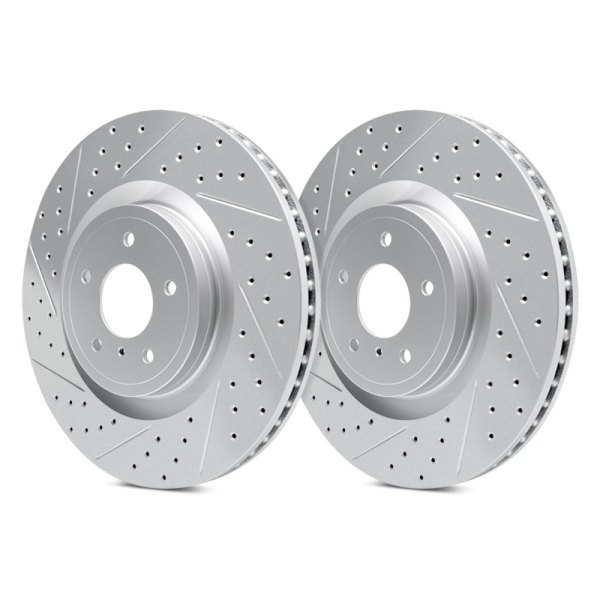 DFC® - Hi-Carbon Alloy GEOMET® Drilled and Slotted Front Brake Rotor - Before Use