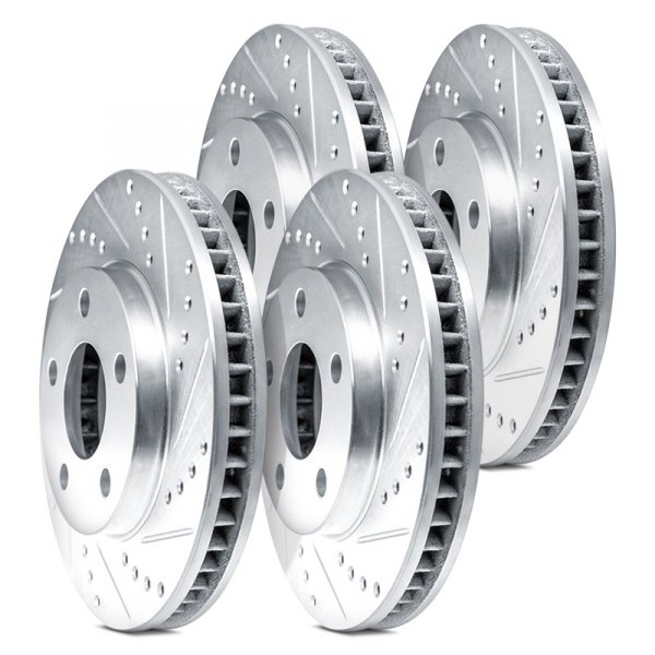  DFC® - Premium Drilled and Slotted Front and Rear Brake Rotor Set