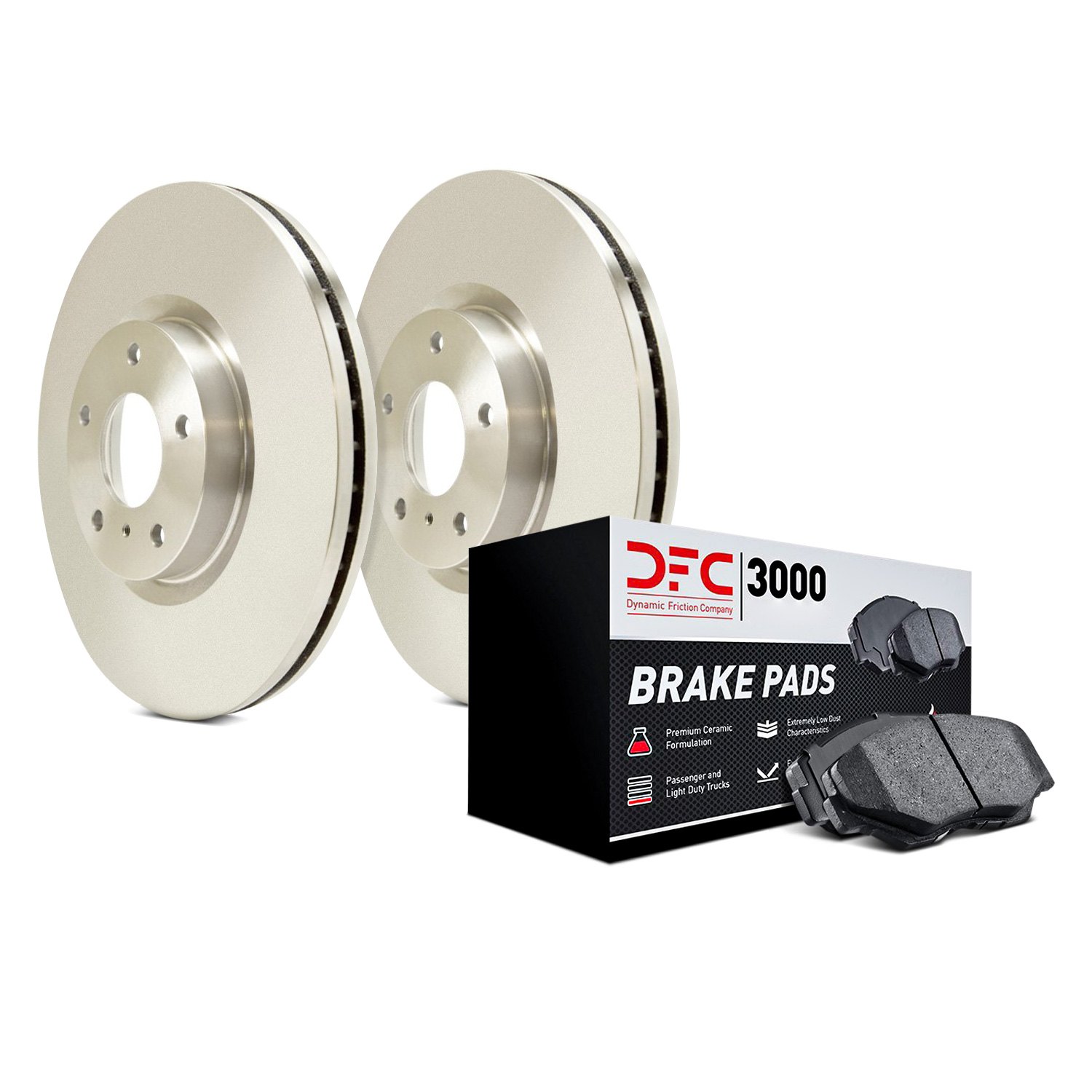 Dynamic Friction Company 3000 Ceramic Brake Pads 1310-1866-00-Front Set