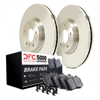 Brake Pad Rotor Front & Rear Metallic Kit w/Chemicals for Chrysler VW