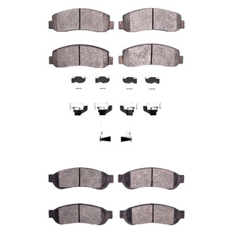 DFC® - Heavy Duty Semi-Metallic Front and Rear Disc Brake Pad Set