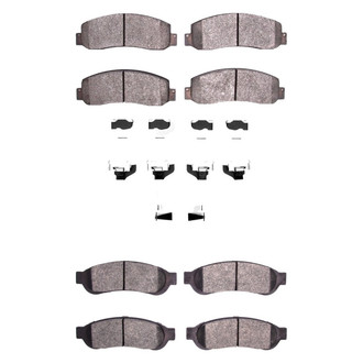 DFC® - 5000 Advanced Semi-Metallic Front and Rear Disc Brake Pad Set