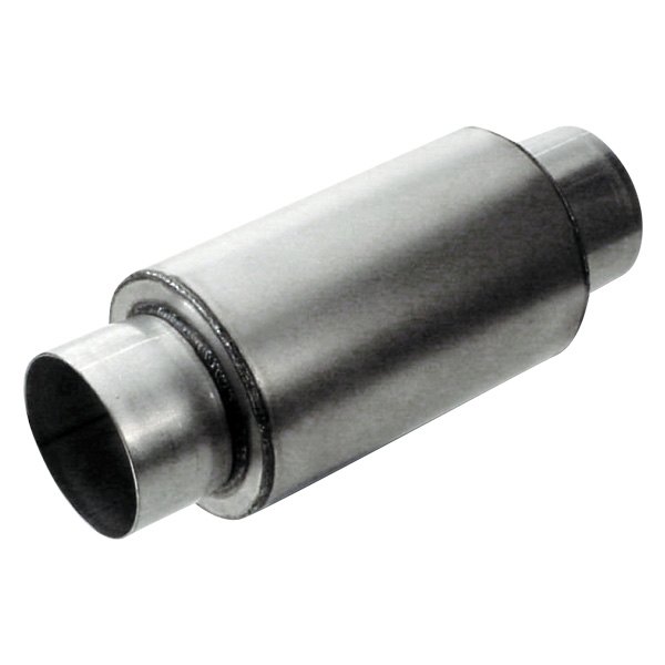 Dynatech® - Split Flow Aluminized Steel Round Gray Exhaust Muffler