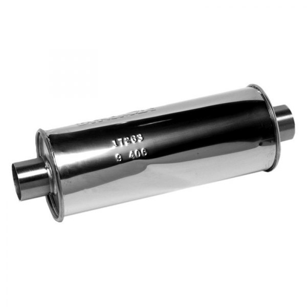 DynoMax® - Ultra Flo™ Polished Stainless Steel Round Silver Exhaust Muffler