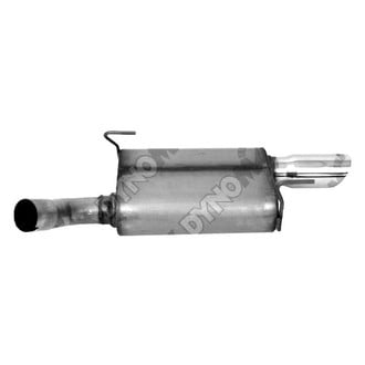 DynoMax® - Ultra Flo™ Welded Stainless Steel Oval Gray Exhaust Muffler