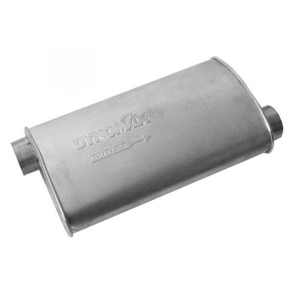 DynoMax® - Super Turbo™ Stainless Steel Passenger Side Oval Gray Exhaust Muffler