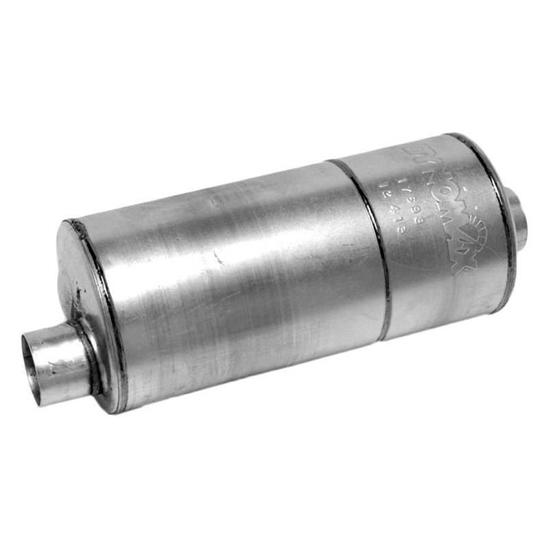 Dynomax® 17698 Super Turbo™ Aluminized Steel Round Gray Exhaust Muffler