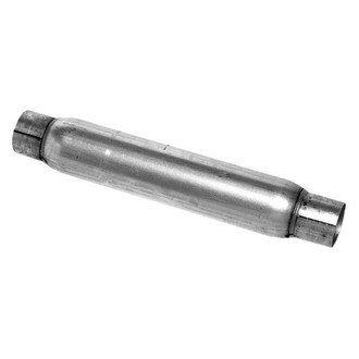 DynoMax® - Race™ Aluminized Steel Round Gray Exhaust Muffler (3" Center ID, 3" Center OD, 16" Length)