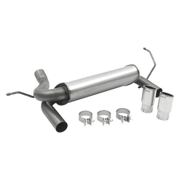 DynoMax® - Super Turbo™ Stainless Steel Axle-Back Exhaust System, Jeep Wrangler
