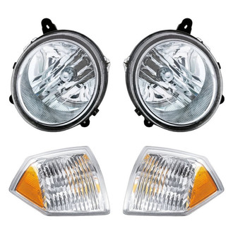 Eagle Eyes® - 4-Piece Kit (Driver and Passenger Side Headlights, Driver and Passenger Side Turn Signal/Corner Lights) (Standard Line)