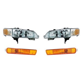 Eagle Eyes® - 4-Piece Kit (Driver and Passenger Side Headlights, Driver and Passenger Side Turn Signal/Parking Lights) (Standard Line)