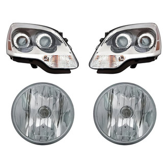 Eagle Eyes® - 4-Piece Kit (Driver and Passenger Side Headlights, Driver and Passenger Side Fog Lights) (Standard Line)