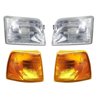 Eagle Eyes® - 4-Piece Kit (Driver and Passenger Side Headlights, Driver and Passenger Side Turn Signal/Corner Lights) (Standard Line)