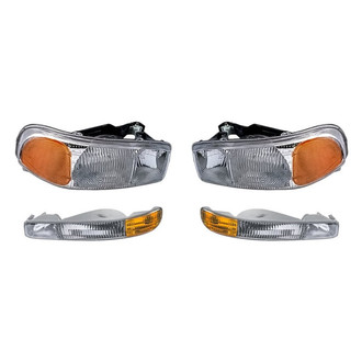 Eagle Eyes® - 4-Piece Kit (Driver and Passenger Side Headlights, Driver and Passenger Side Turn Signal/Parking Lights) (Standard Line)
