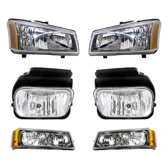 Eagle Eyes® - 6-Piece Kit (Driver and Passenger Side Headlights, Driver and Passenger Side Fog Lights , Driver and Passenger Side Turn Signal/Parking Lights) (Standard Line)