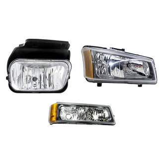 Eagle Eyes® - 3-Piece Kit (Passenger Side Headlight, Passenger Side Fog Light, Passenger Side Turn Signal/Parking Light) (Standard Line)