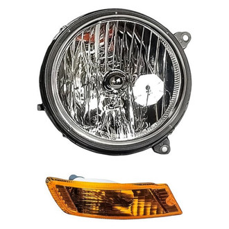 Eagle Eyes® - 2-Piece Kit (Passenger Side Headlight, Passenger Side Turn Signal/Parking Light) (Standard Line)