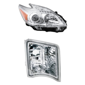 Eagle Eyes® - 2-Piece Kit (Passenger Side Headlight, Passenger Side Turn Signal/Corner Light) (Standard Line)
