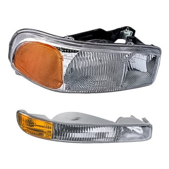 Eagle Eyes® - 2-Piece Kit (Passenger Side Headlight, Passenger Side Turn Signal/Parking Light) (Standard Line)
