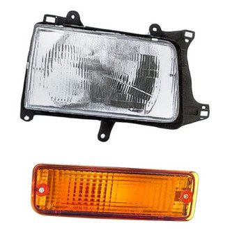 Eagle Eyes® - 2-Piece Kit (Passenger Side Headlight, Passenger Side Turn Signal/Parking Light) (Standard Line)