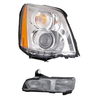 Eagle Eyes® - 2-Piece Kit (Passenger Side Headlight, Passenger Side Fog Light) (Standard Line)