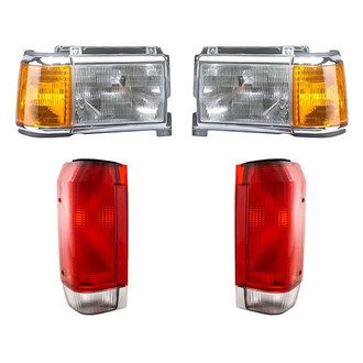 Eagle Eyes® - 4-Piece Kit (Driver and Passenger Side Headlights, Driver and Passenger Side Tail Lights) (Standard Line)
