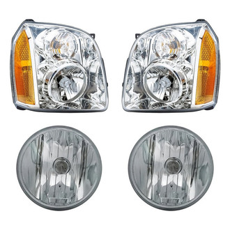 Eagle Eyes® - 4-Piece Kit (Driver and Passenger Side Headlights, Driver and Passenger Side Fog Lights) (Standard Line)