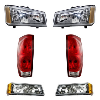 Eagle Eyes® - 6-Piece Kit (Driver and Passenger Side Headlights, Driver and Passenger Side Tail Lights, Driver and Passenger Side Turn Signal/Parking Lights) (Standard Line)