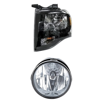 Eagle Eyes® - 2-Piece Kit (Driver Side Headlight, Driver Side Fog Light) (Standard Line)