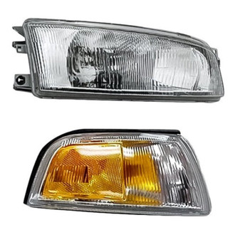 Eagle Eyes® - 2-Piece Kit (Passenger Side Headlight, Passenger Side Turn Signal/Corner Light) (Standard Line)