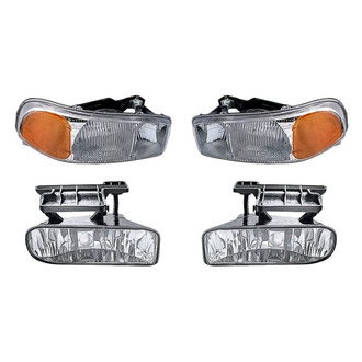 Eagle Eyes® - 4-Piece Kit (Driver and Passenger Side Headlights, Driver and Passenger Side Fog Lights) (Standard Line)