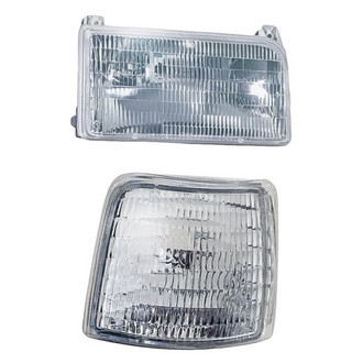 Eagle Eyes® - 2-Piece Kit (Passenger Side Headlight, Passenger Side Marker Light) (Standard Line)