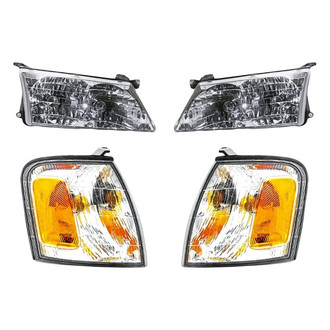Eagle Eyes® - 4-Piece Kit (Driver and Passenger Side Headlights, Driver and Passenger Side Turn Signal/Corner Lights) (Standard Line)