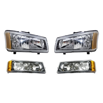 Eagle Eyes® - 4-Piece Kit (Driver and Passenger Side Headlights, Driver and Passenger Side Turn Signal/Parking Lights) (Standard Line)