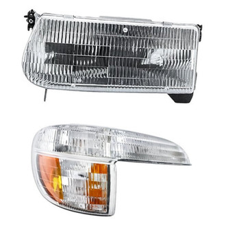 Eagle Eyes® - 2-Piece Kit (Passenger Side Headlight, Passenger Side Turn Signal/Parking Light) (Standard Line)