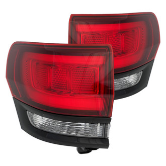 Eagle Eyes® - Driver and Passenger Side Outer Replacement Tail Lights (Standard Line)